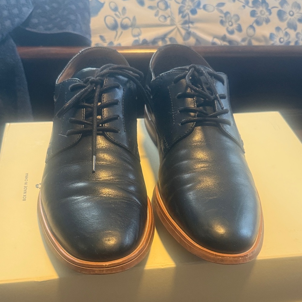 Aston Grey Elegant Black Leather Men's Shoes
